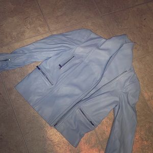 ALICE + OLIVIA BUTTERY SOFT LEATHER JACKET